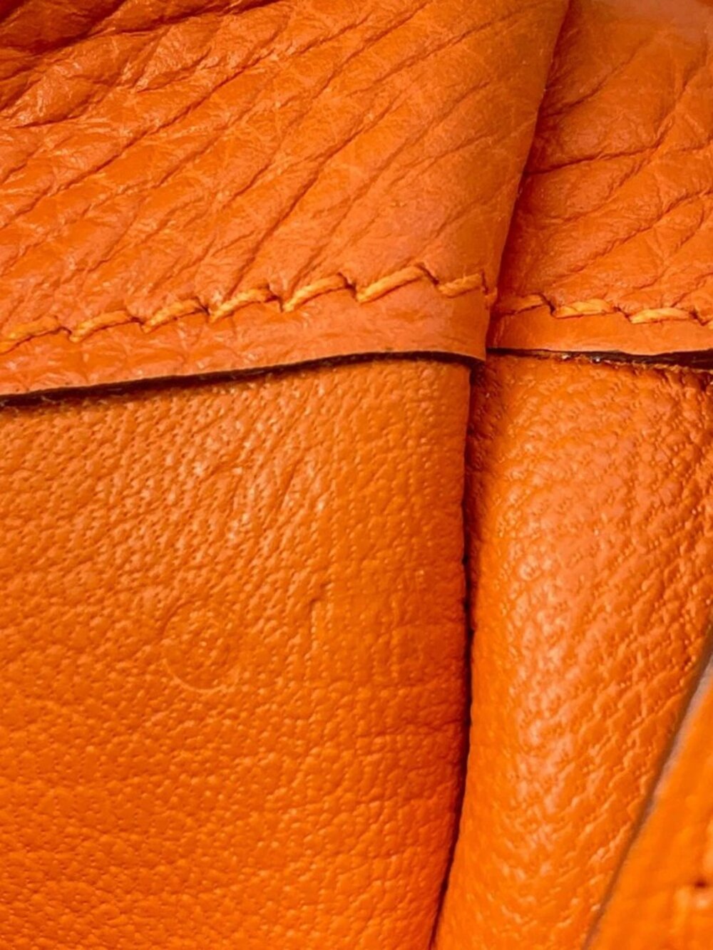 HERMES Etribelt Orange Togo Unclear Handbag - Picture 15 of 16